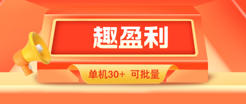 【趣盈利】人人都能做,单机收益稳定,可批量! - 玩首码网